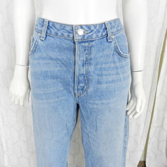 Lovers + Friends Diego High Rise Jeans Size 31 Light Wash Denim Skinny Cropped - Picture 3 of 12